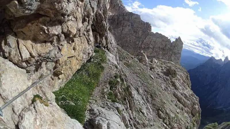 Ferrata Fiamme Gialle alla Croda Granda
