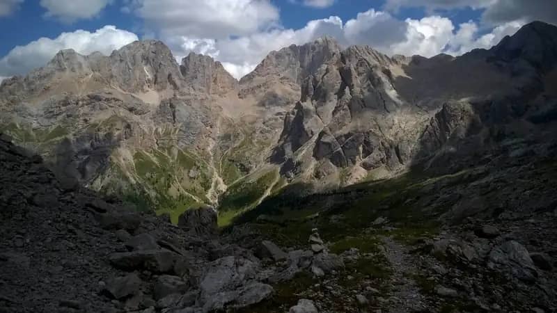 Ferrata Kaiserjager al Col Ombert
