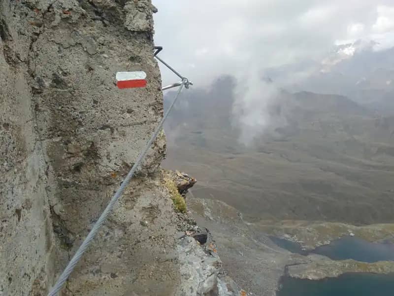 Sentiero Attrezzato degli Alpini a Punta d'Albiolo