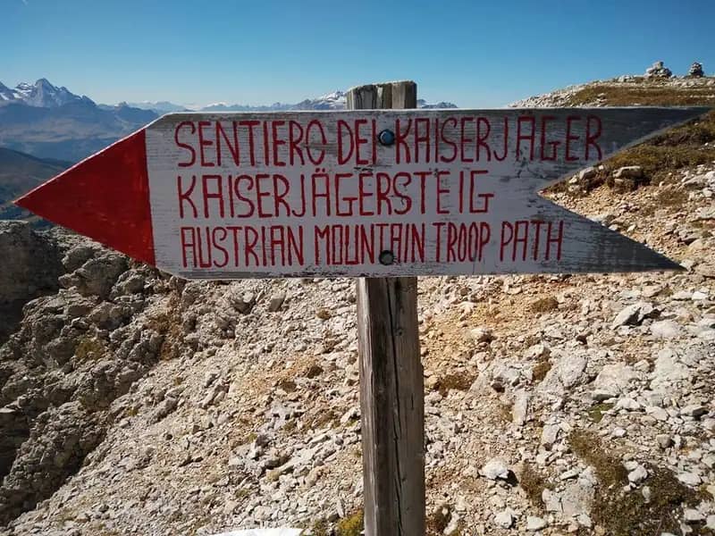 Sentiero Attrezzato Kaiserjager