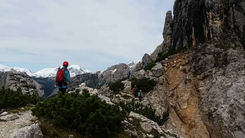 Ferrata Strobel a Punta Fiames