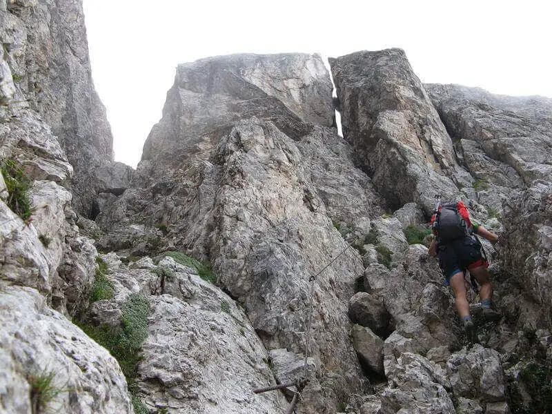 via ferrata Ferrata Buzzati al Cimerlo