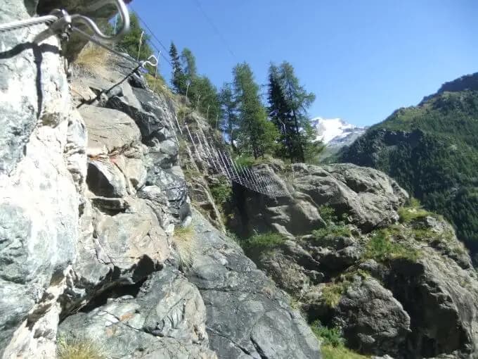 via ferrata Ferrata delle Guide di Gressoney