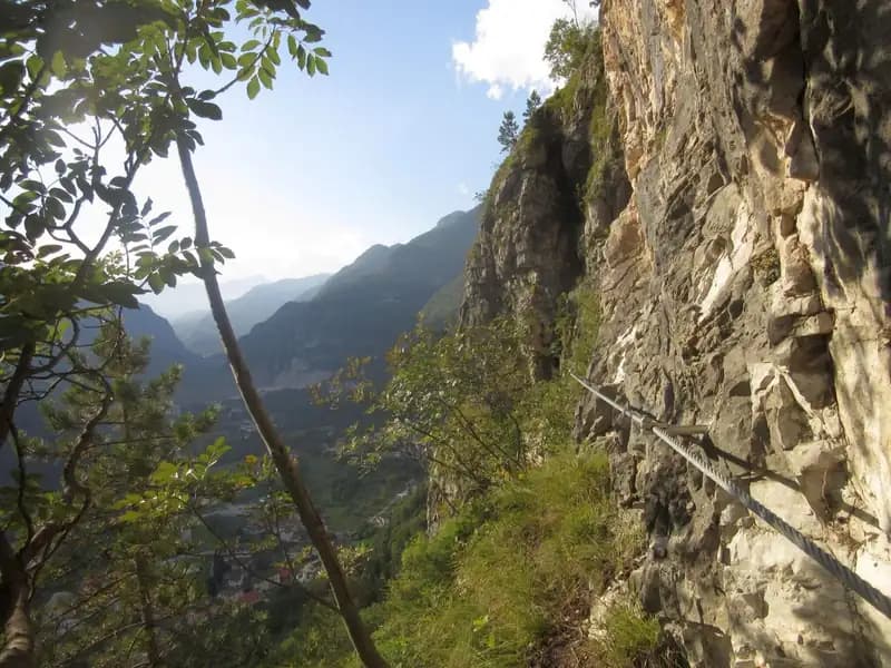via ferrata Ferrata Anelli delle Anguane
