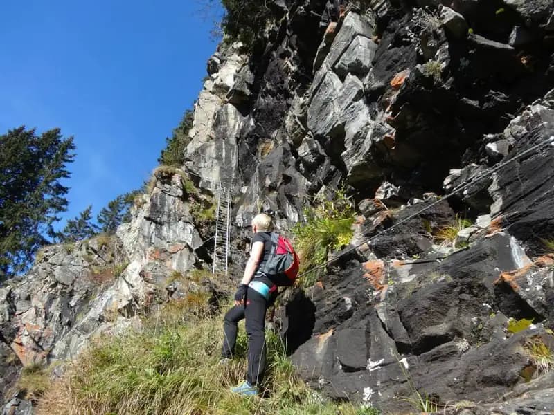 via ferrata Ferrata Lampskopf