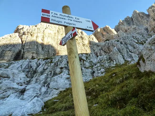 via ferrata Ferrata Goitan al Jof Fuart