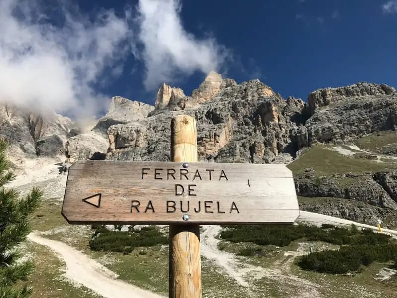 via ferrata Ferrata Ferrari alla Ra Bujela