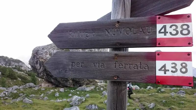 via ferrata Ferrata Ra Gusela al Nuvolau