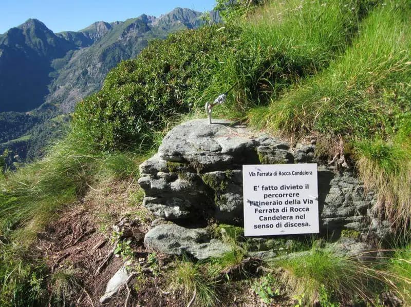 via ferrata Ferrata di Rocca Candelera