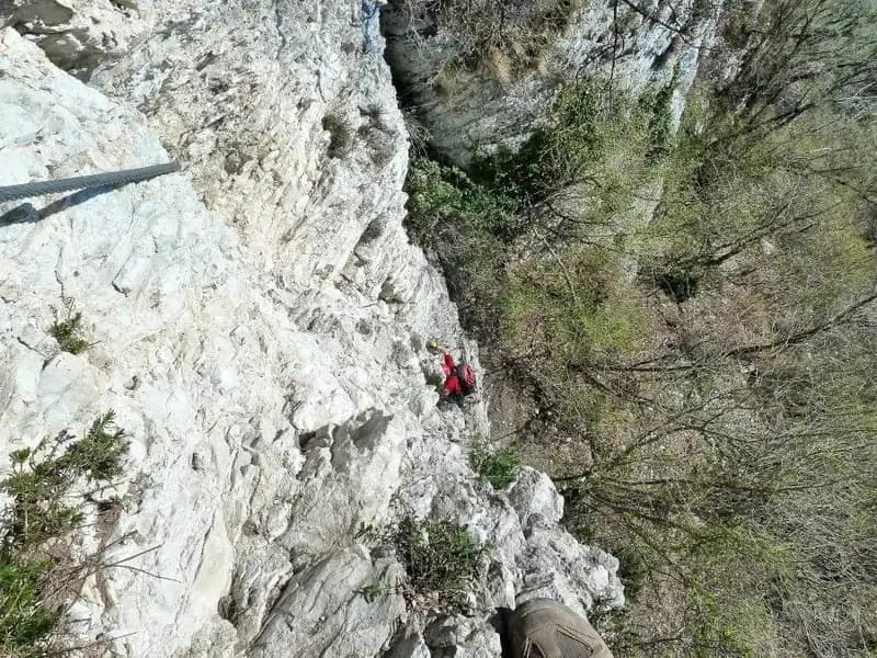 via ferrata Ferrata Sass del Tavarac