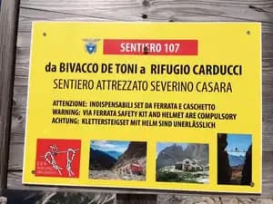 via ferrata Ferrata Casara alla Croda dei Toni