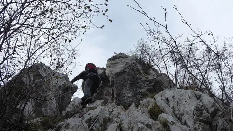 via ferrata Ferrata Spigolo della Bandiera