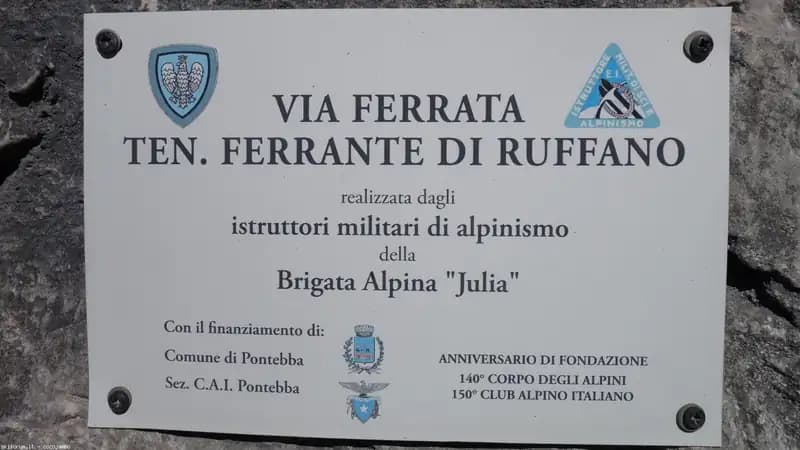 via ferrata Ferrata Tenente Ferrante di Ruffano