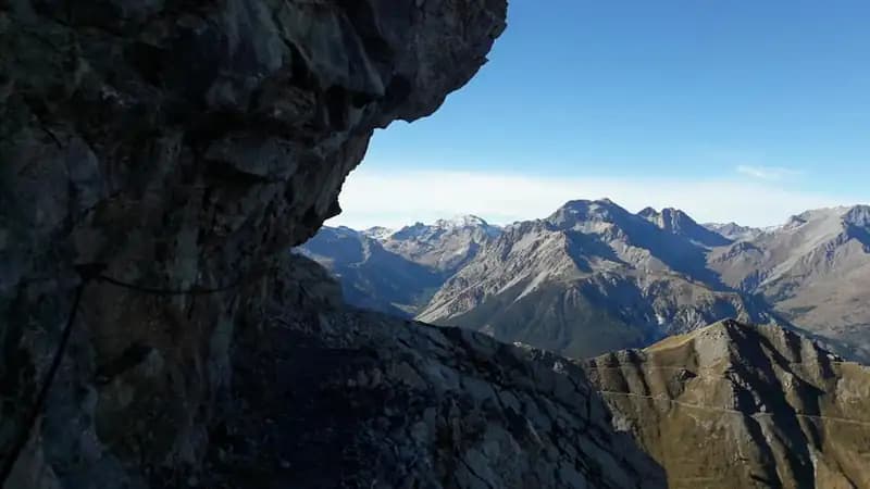 via ferrata Sentiero Attrezzato degli Alpini a Punta Charrà