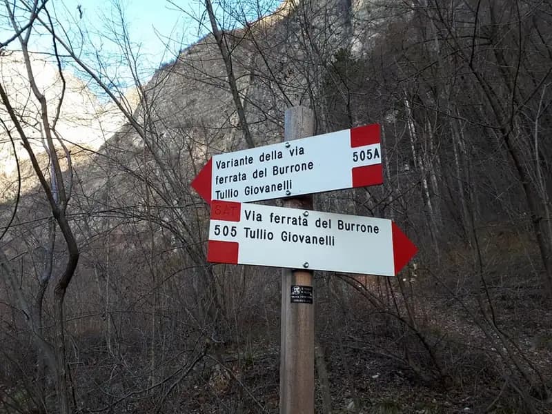 via ferrata Sentiero Attrezzato Burrone Giovanelli