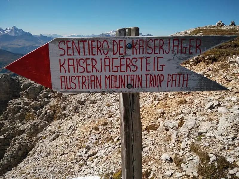 via ferrata Sentiero Attrezzato Kaiserjager