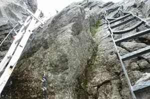 via ferrata Ferrata del Camino / Ghiacciaio