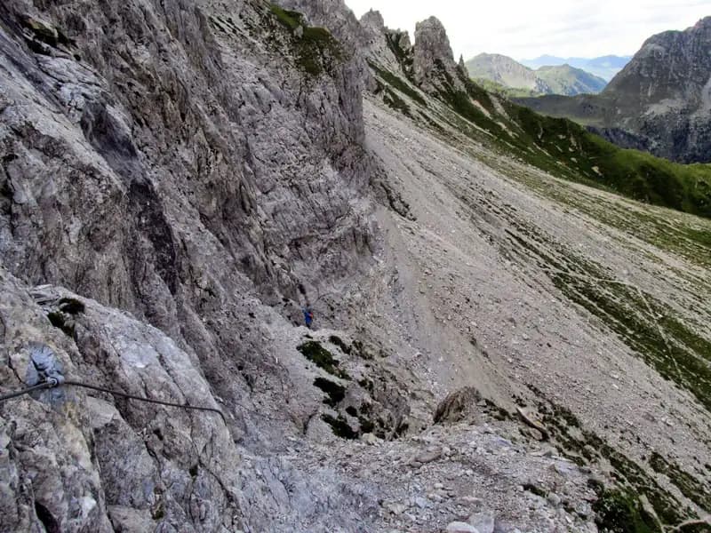 via ferrata Ferrata del Camoscio al Palombino