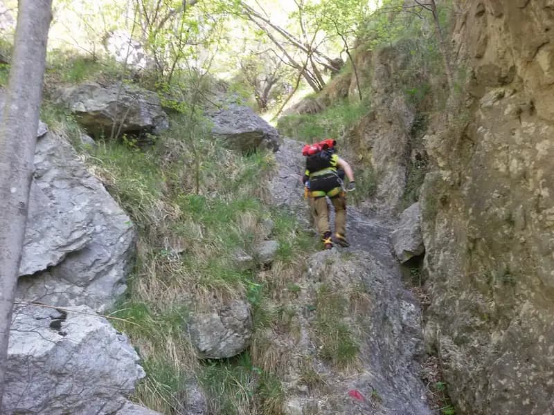 via ferrata Ferrata al Canalone Belasa