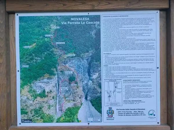 via ferrata Ferrata delle Cascate di Novalesa