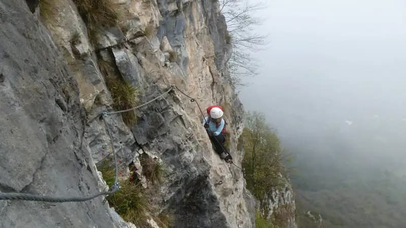 via ferrata Ferrata Caspai