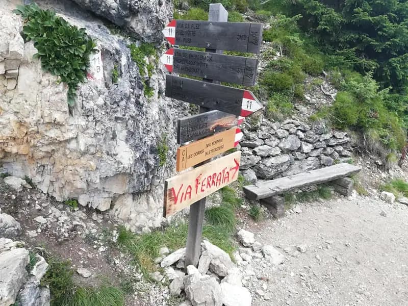 via ferrata Ferrata Les Cordes