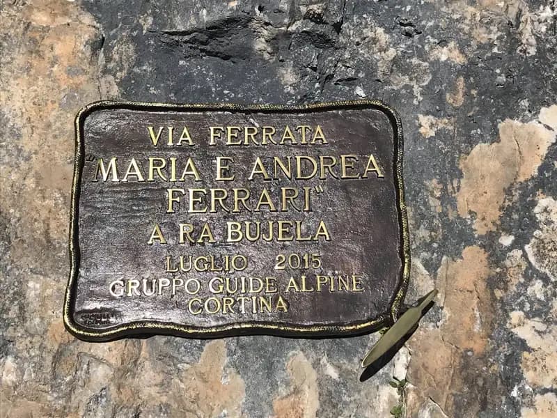 via ferrata Ferrata Ferrari alla Ra Bujela