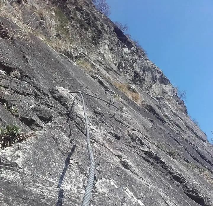 via ferrata Ferrata Pursteinwand