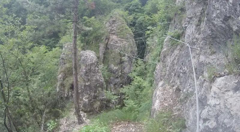 via ferrata Sentiero Attrezzato del Canalino della Balza Forata