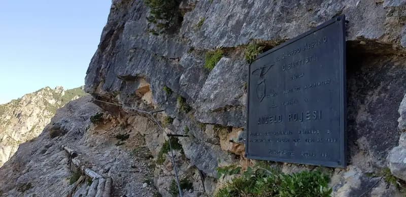 via ferrata Sentiero Attrezzato Pojesi