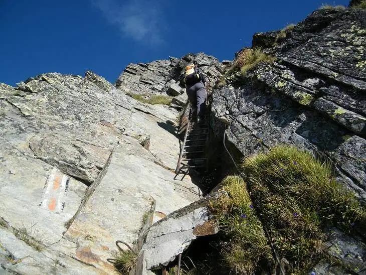 via ferrata Sentiero attrezzato Grande Chenalette