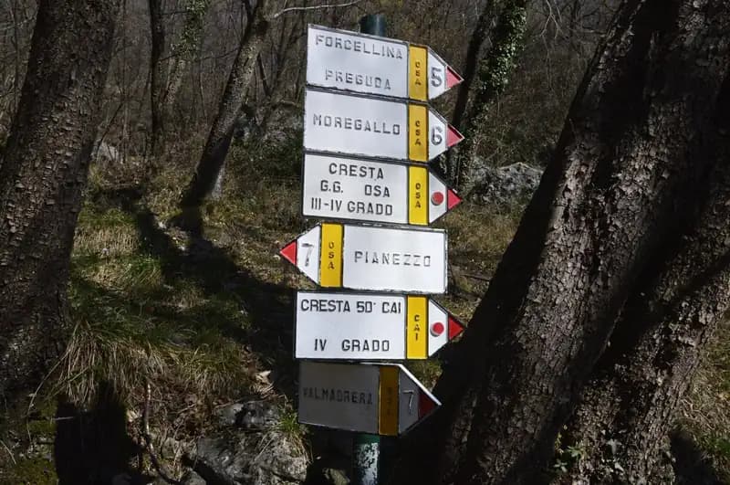 via ferrata Sentiero Attrezzato del Moregallo