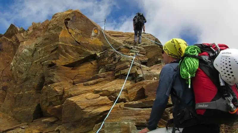 via ferrata Sentiero Attrezzato al Rifugio Quintino Sella