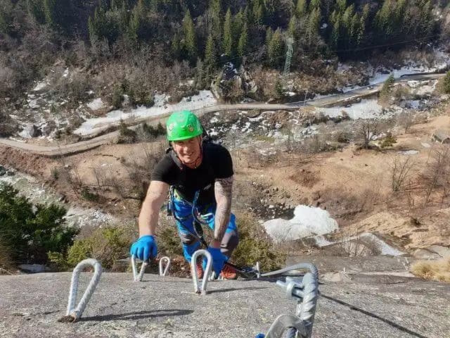 via ferrata Ferrata Walserfall