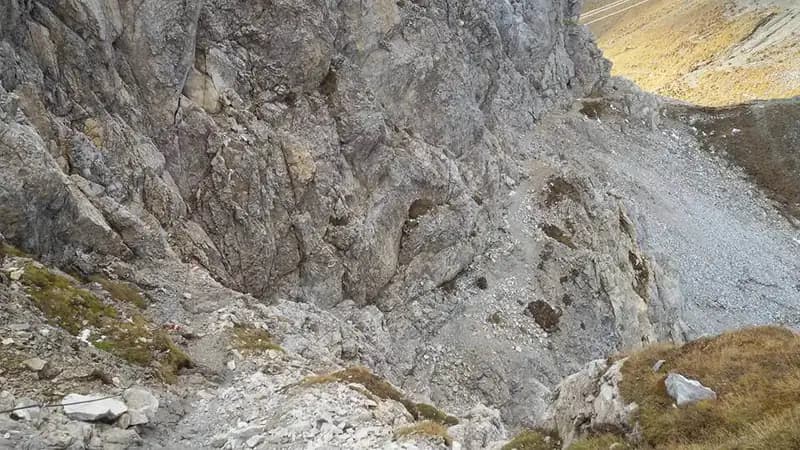 via ferrata Ferrata del Camoscio al Palombino