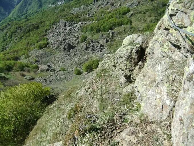 via ferrata Ferrata Ferrari al Monte Roncalla
